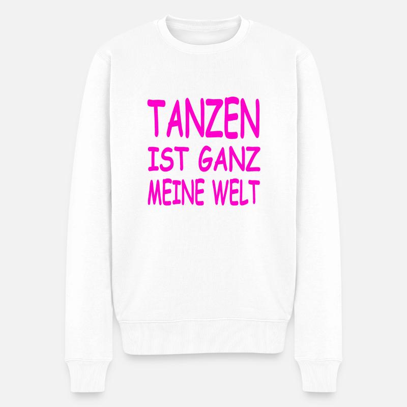Tanzen - Männer Premium Bio Pullover - Weiß