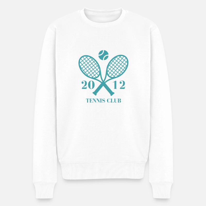 2012 Tennisclub - Männer Premium Bio Pullover - Weiß