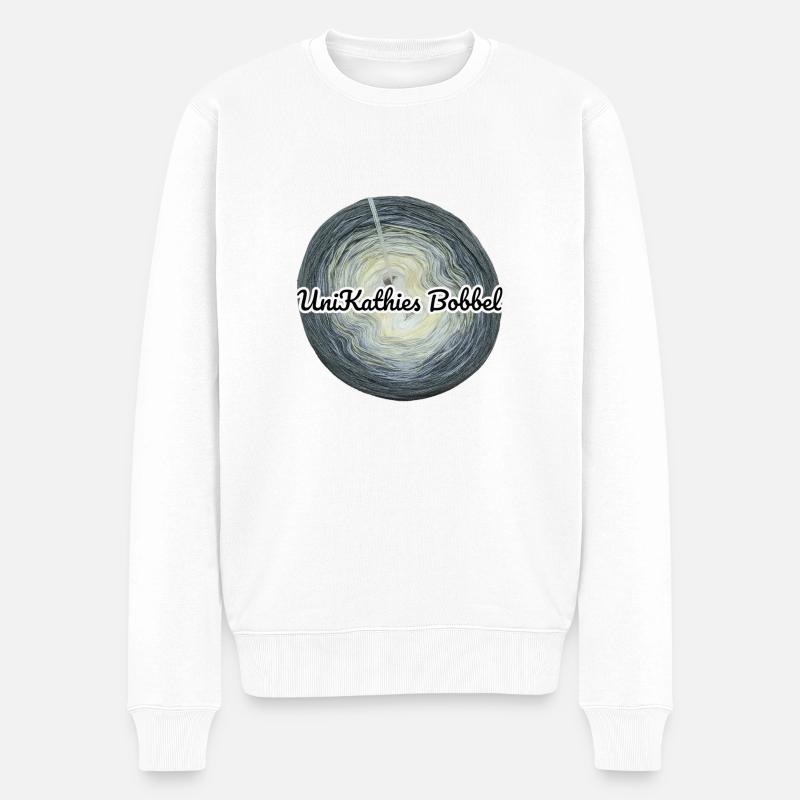 Unikathies Bobbel - Männer Premium Bio Pullover - Weiß