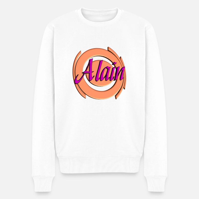 Par Alain2 - Pull Premium bio Homme - blanc