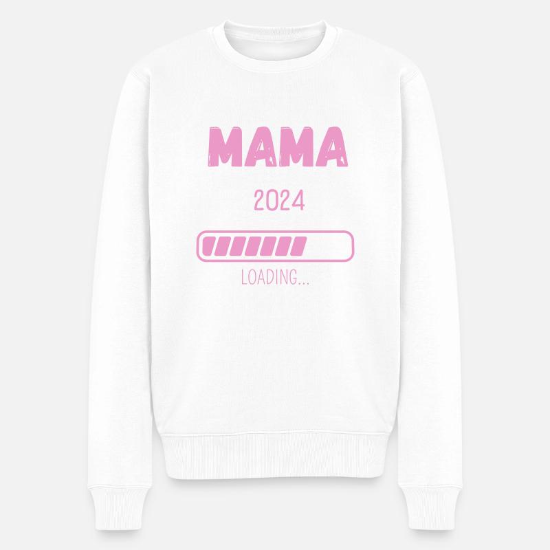 MAMA 2024 LOADING... - Männer Premium Bio Pullover - Weiß