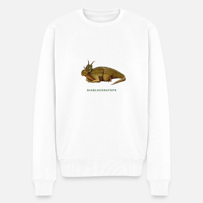 DIABLOCERATOPS - Männer Premium Bio Pullover - Weiß