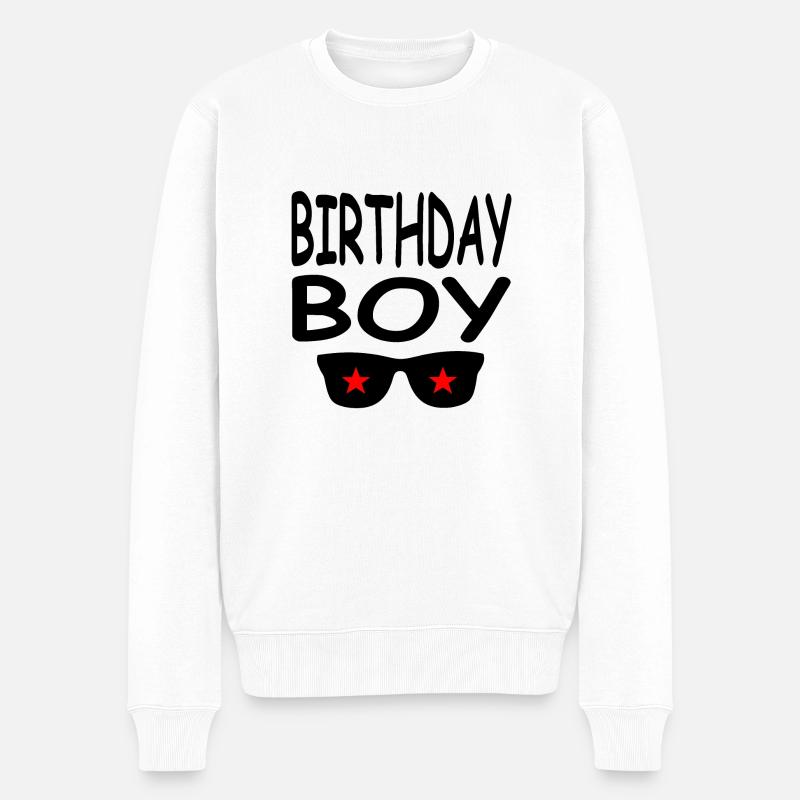 Geburtstag - Männer Premium Bio Pullover - Weiß