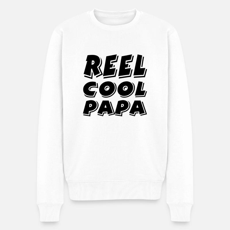 Vater - Männer Premium Bio Pullover - Weiß