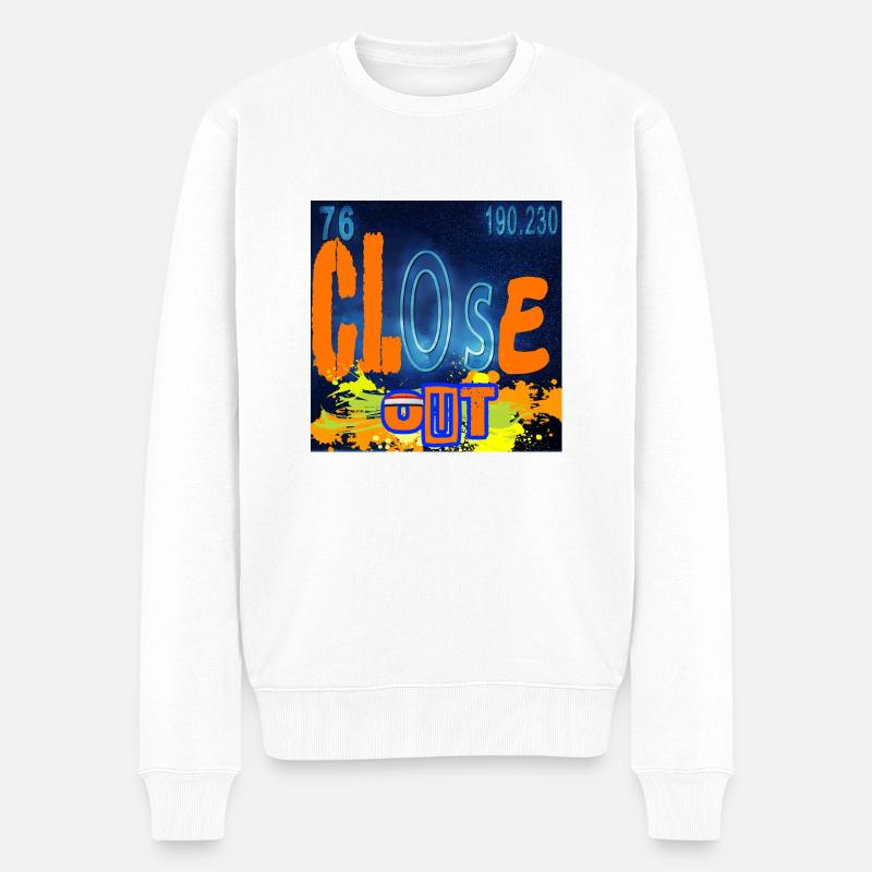 CHEMIE SCHLIESSEN - Männer Premium Bio Pullover - Weiß