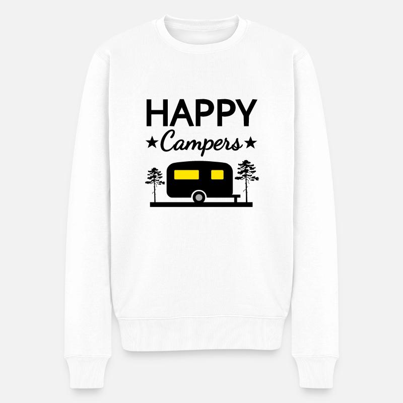 Campeur - Pull Premium bio Homme - blanc