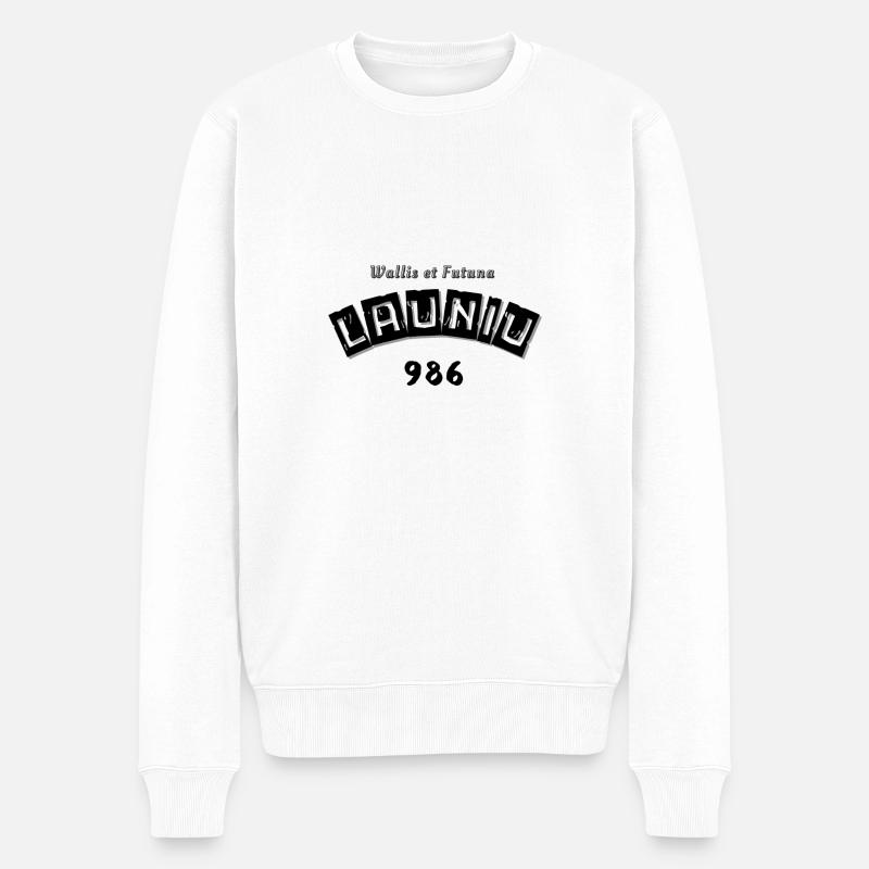 Launiu - Pull Premium bio Homme - blanc