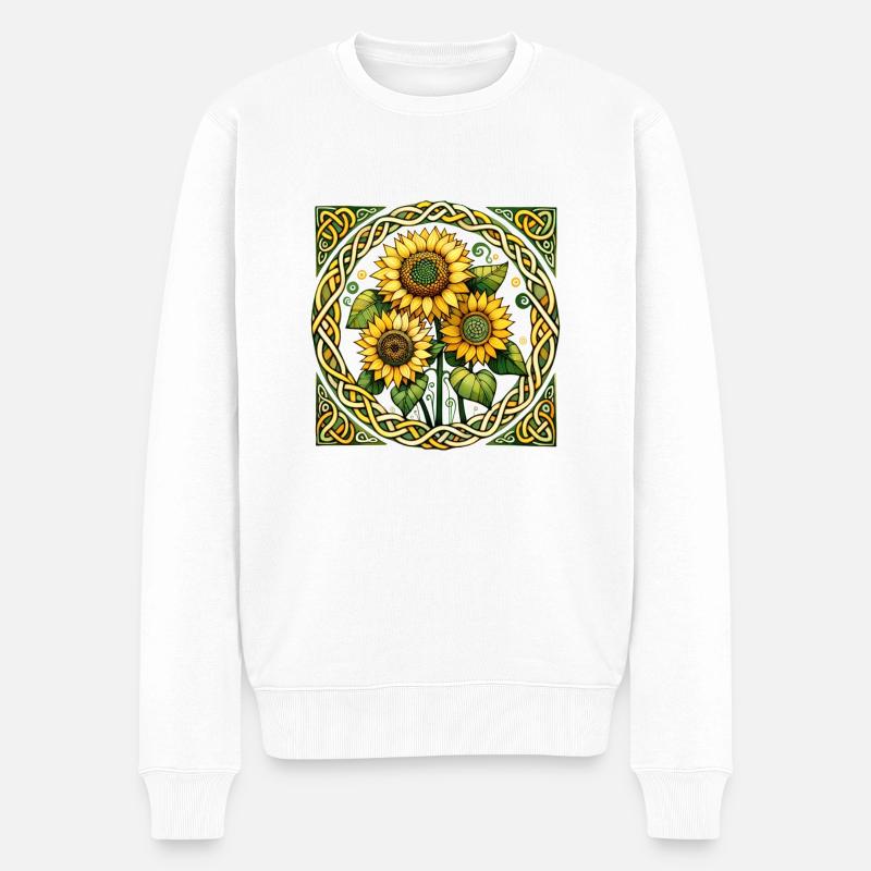 Tournesols - Pull Premium bio Homme - blanc