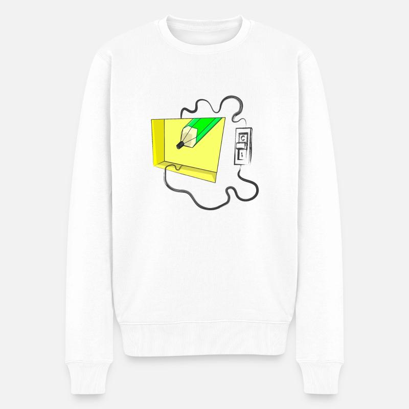 INTERRUPTEUR - Pull Premium bio Homme - blanc