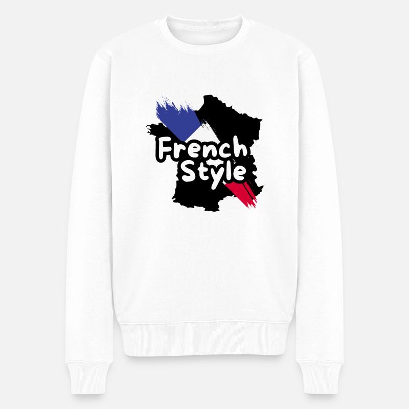 à la française - Pull Premium bio Homme - blanc