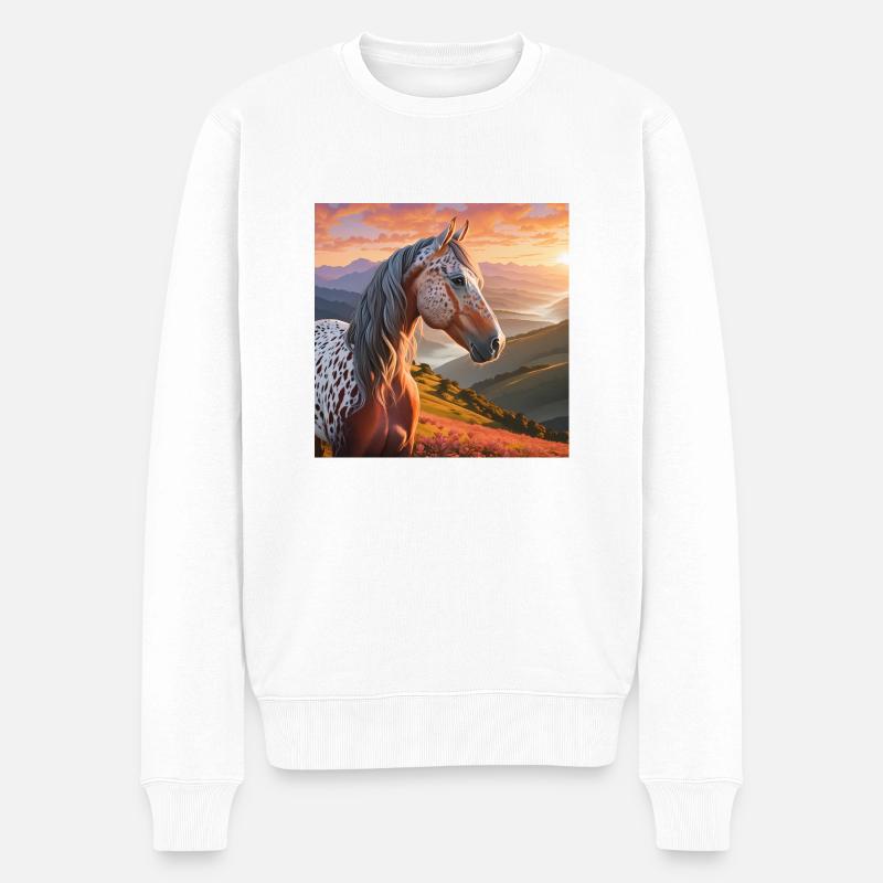 Art du cheval - Pull Premium bio Homme - blanc