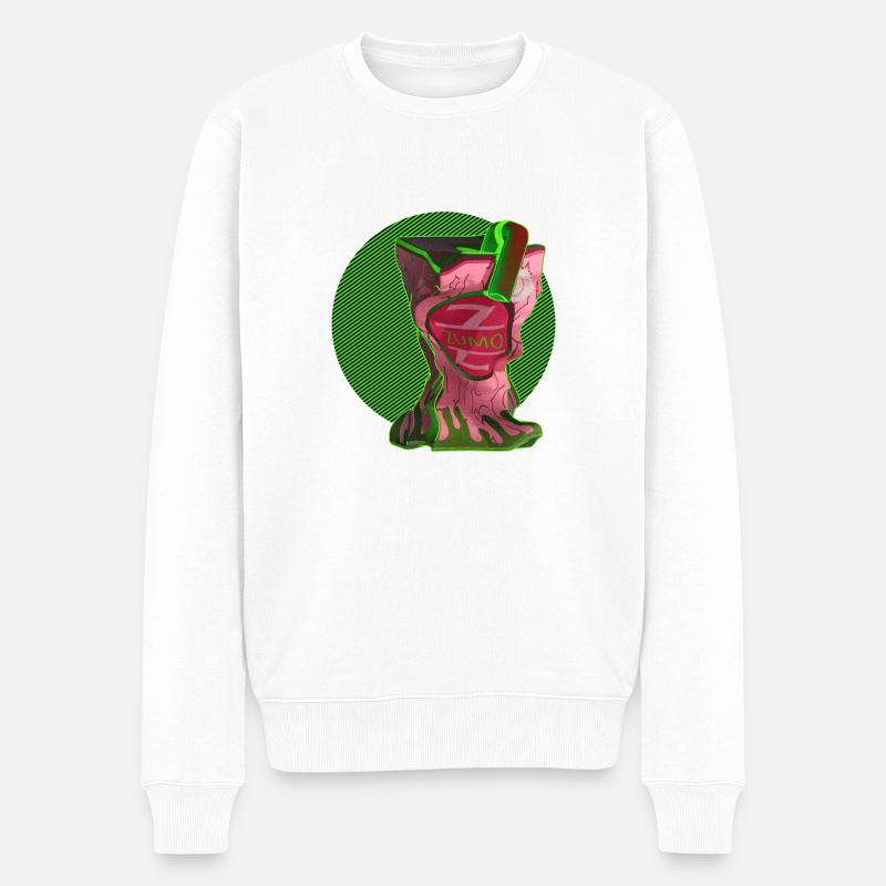 ZUMO Z - Männer Premium Bio Pullover - Weiß
