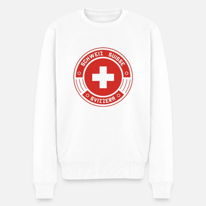 Suisse - Pull Premium bio Homme - blanc