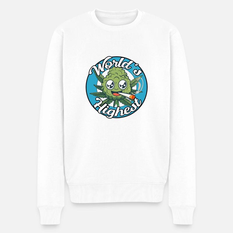 Plus haut au monde - Pull Premium bio Homme - blanc