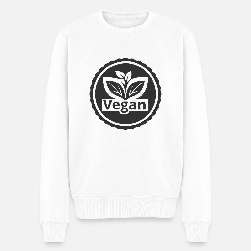 Devenez végétalien - Pull Premium bio Homme - blanc