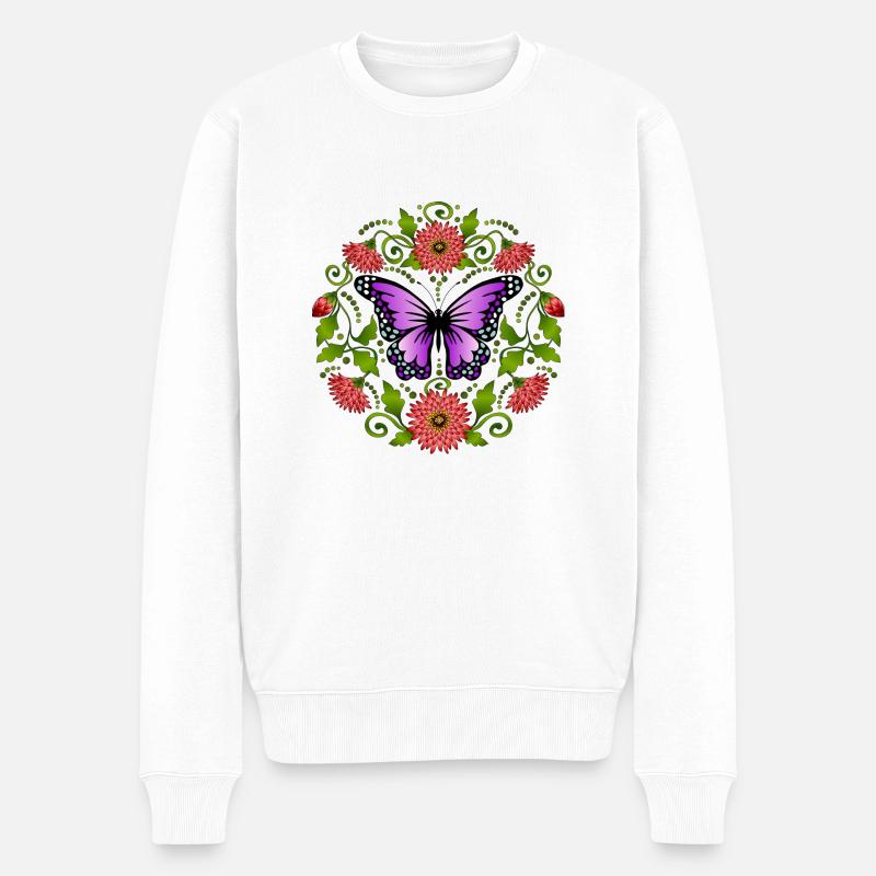 Papillon - Pull Premium bio Homme - blanc