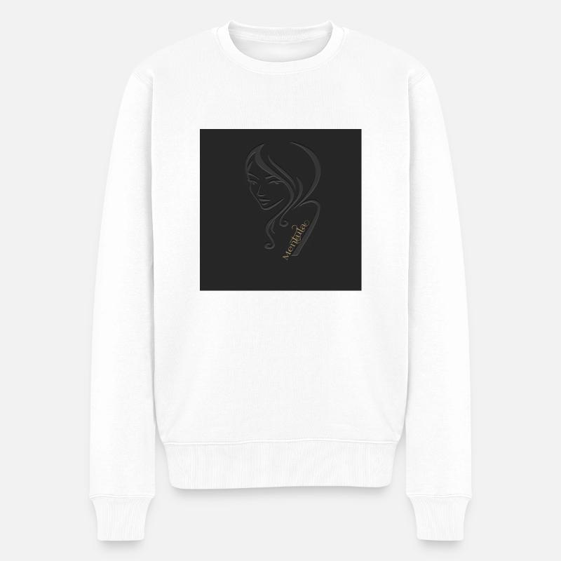 Mentulaqueen - Männer Premium Bio Pullover - Weiß