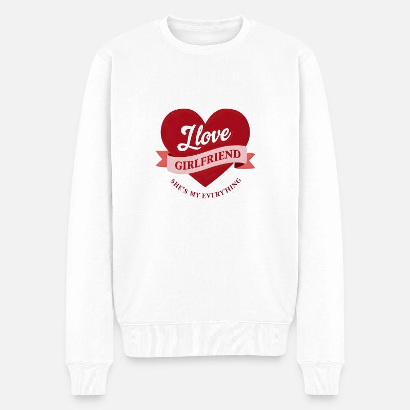 J’aime ma copine - Pull Premium bio Homme - blanc