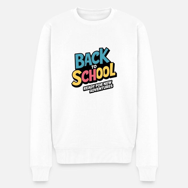 Retour à l’école - Pull Premium bio Homme - blanc