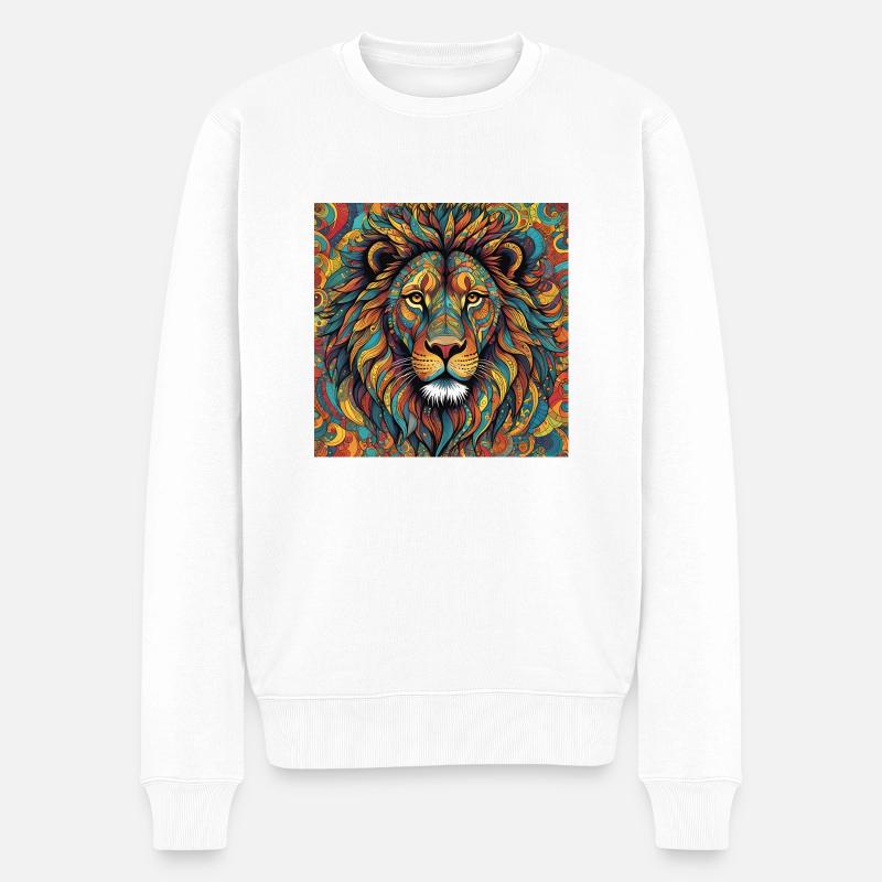 Couleur lion - Pull Premium bio Homme - blanc