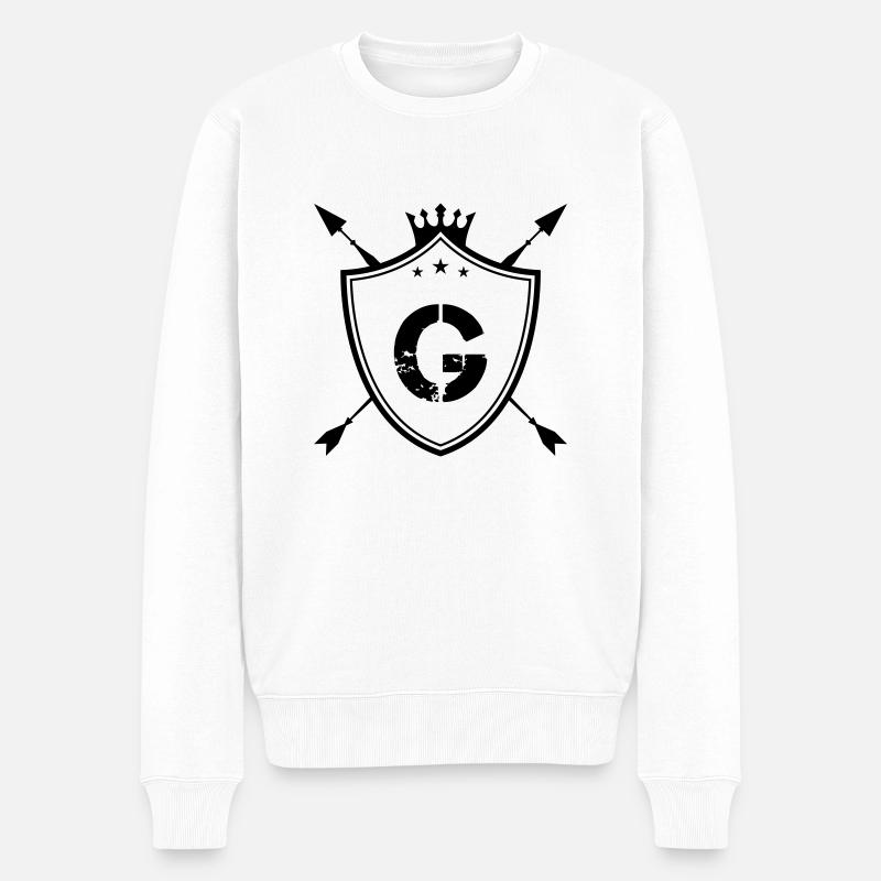 wappen g - Männer Premium Bio Pullover - Weiß