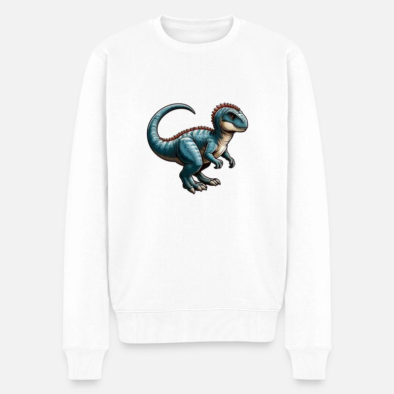Kawaii Mignon Dinosaure - Pull Premium bio Homme - blanc