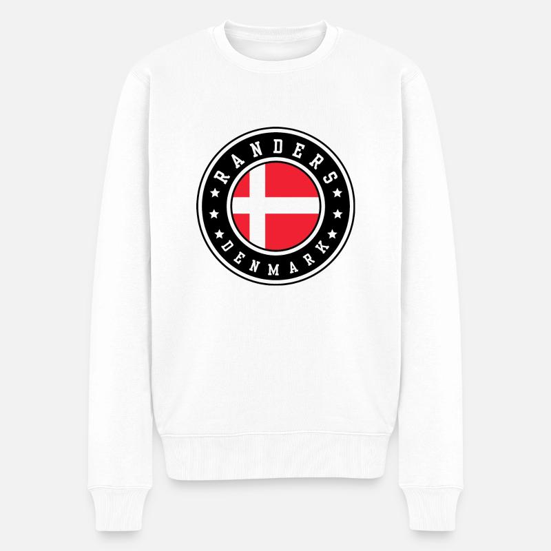 Randers Danemark - Pull Premium bio Homme - blanc