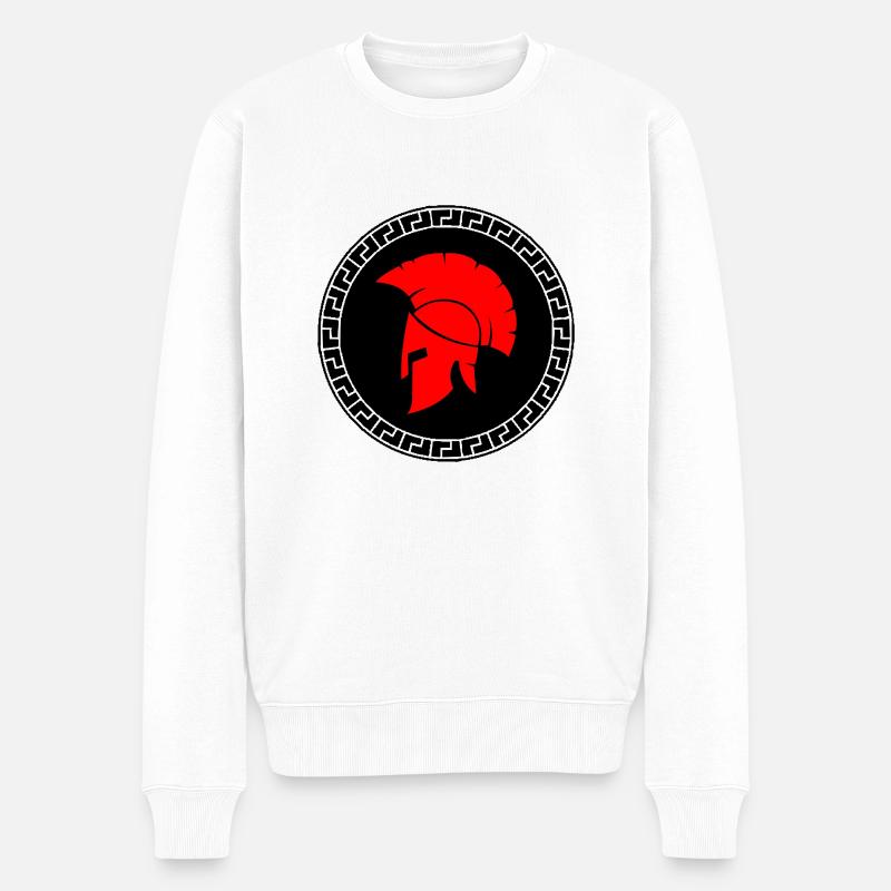 spartan - Männer Premium Bio Pullover - Weiß