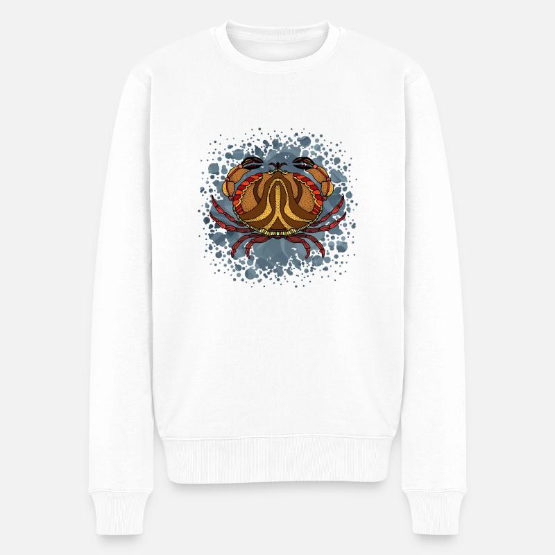 Crabe - Pull Premium bio Homme - blanc