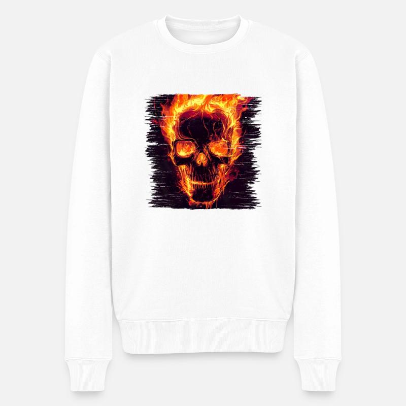Custom Painting est synonyme d’individualité - Pull Premium bio Homme - blanc