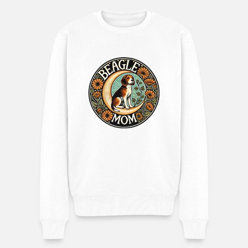 Maman Beagle - Pull Premium bio Homme - blanc