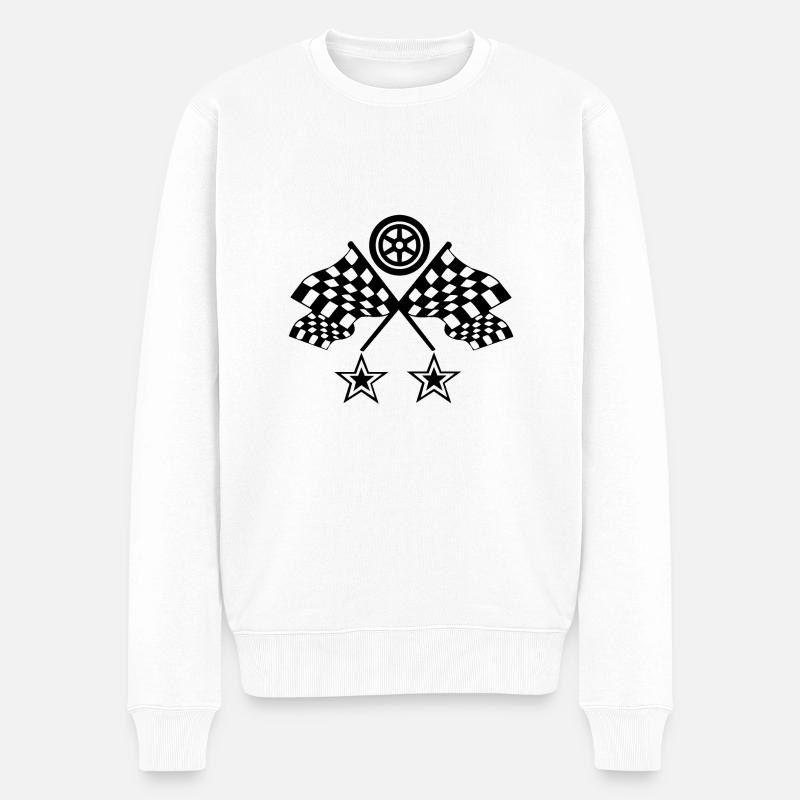 Voiture - Pull Premium bio Homme - blanc