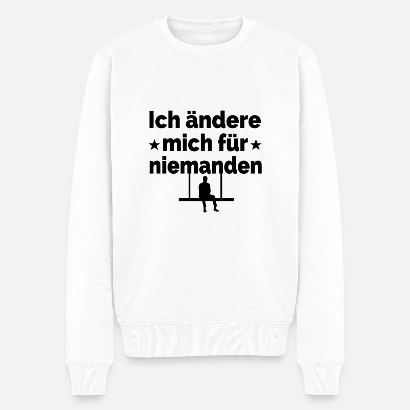 Party - Männer Premium Bio Pullover - Weiß