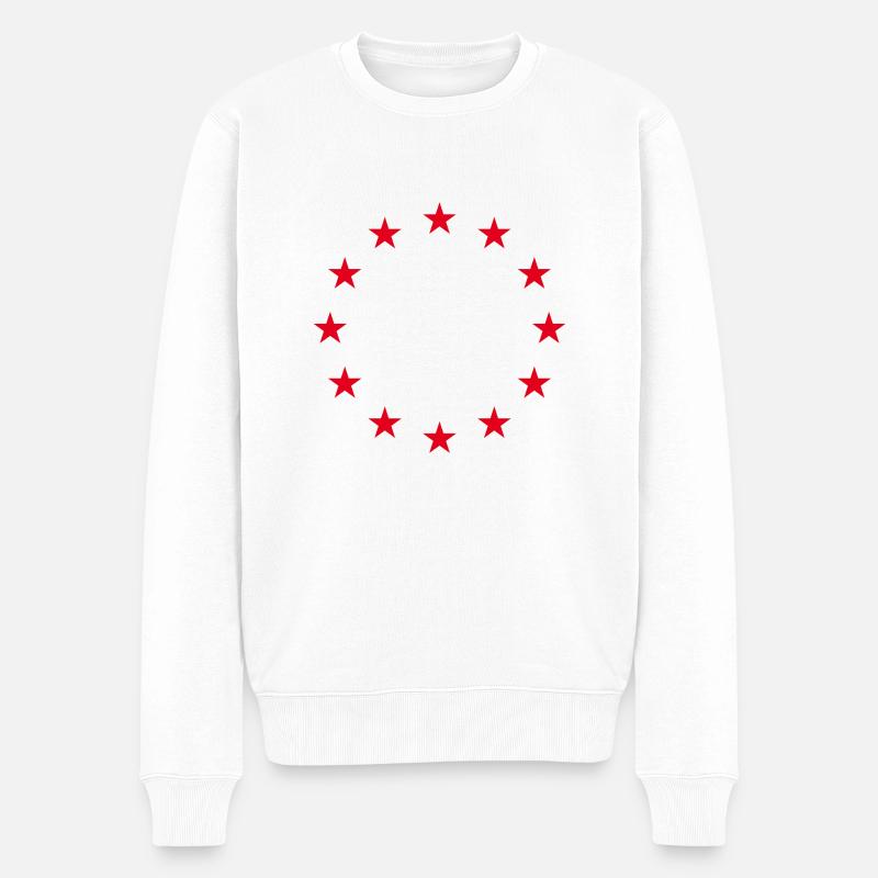 Sternen-Shirts: Europa, dein Style - Männer Premium Bio Pullover - Weiß