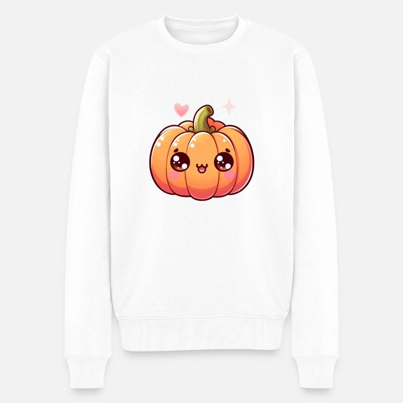Mignone Petite Citrouille - Pull Premium bio Homme - blanc