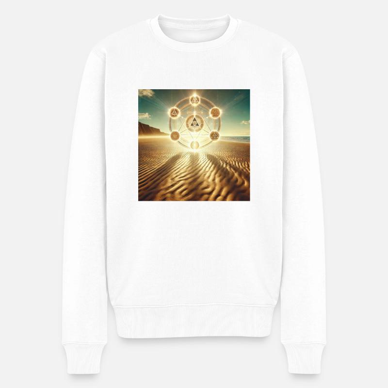 Zauberei - Männer Premium Bio Pullover - Weiß