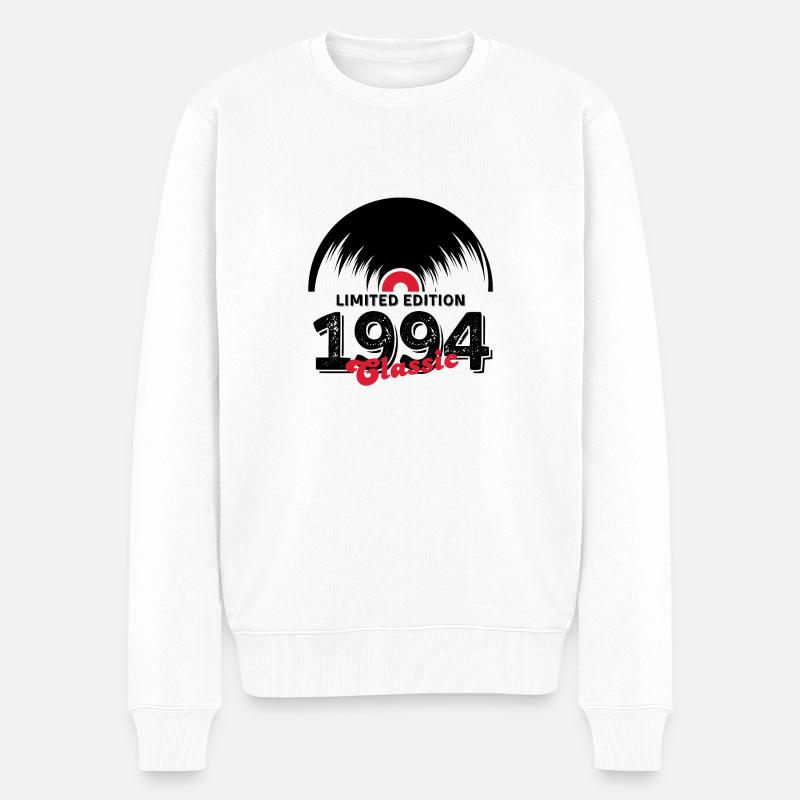 Limited edition 1994 Classic vinyle - Pull Premium bio Homme - blanc