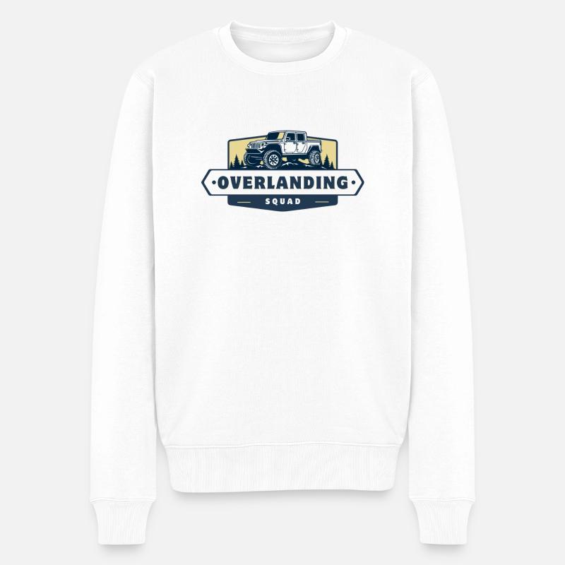 4x4 Overlanding Squad - Pull Premium bio Homme - blanc