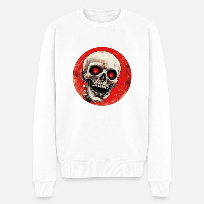 Skeleton - Pull Premium bio Homme - blanc