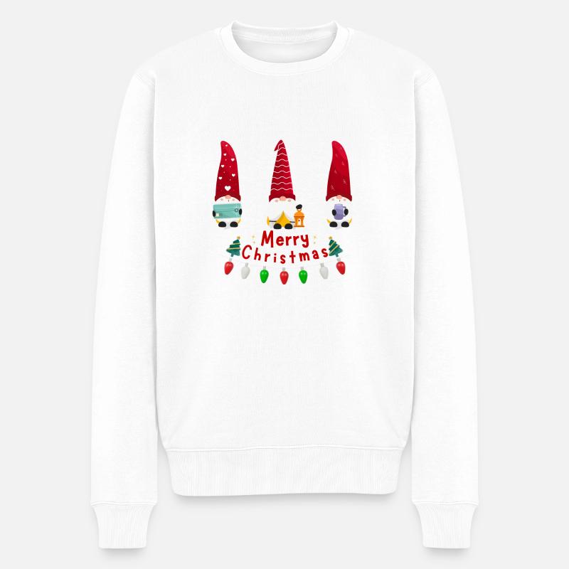 3 Père Noël - Pull Premium bio Homme - blanc