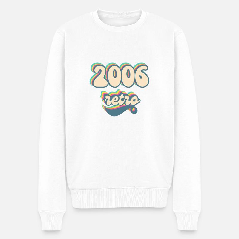 2006 retro idée cadeau - Pull Premium bio Homme - blanc