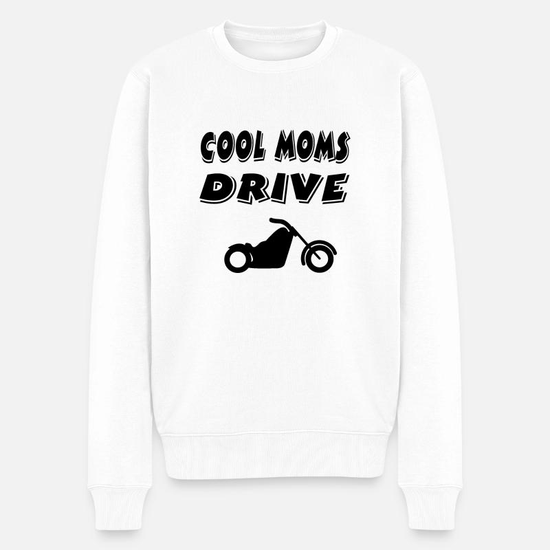 Motorrad - Männer Premium Bio Pullover - Weiß