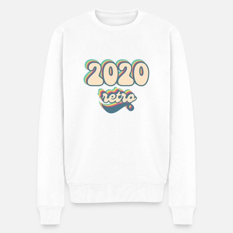 2020 Retro Geschenkidee - Männer Premium Bio Pullover - Weiß