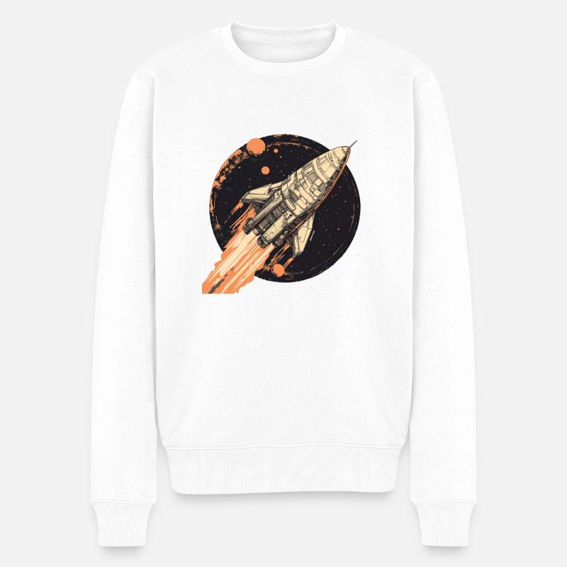 Mission Mars : Départ vers l’inconnu ! - Pull Premium bio Homme - blanc