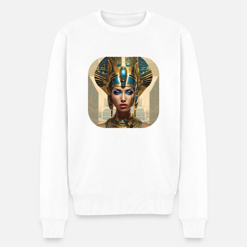 Galaktische Königin - Männer Premium Bio Pullover - Weiß