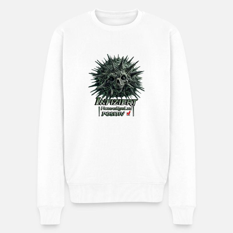FicosauRusLex positiv! - Männer Premium Bio Pullover - Weiß