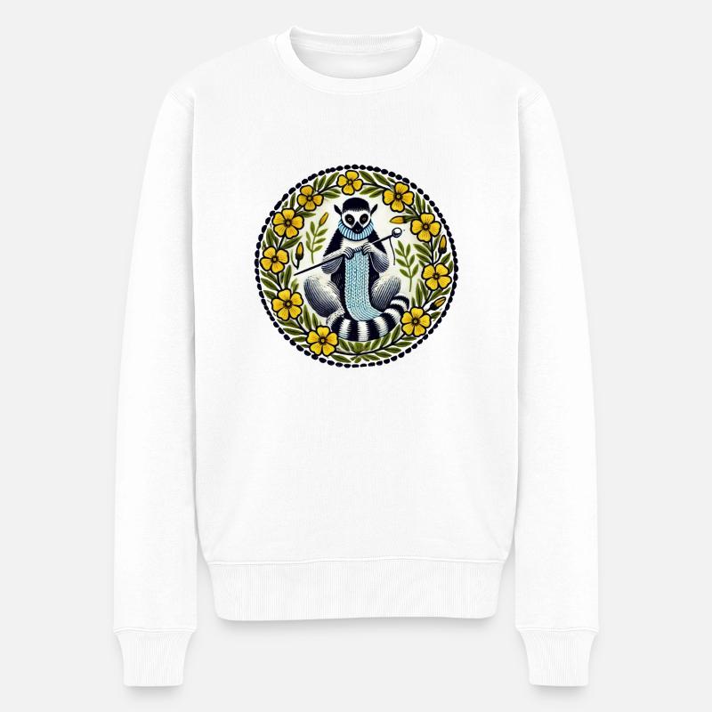 Lémurien - Pull Premium bio Homme - blanc