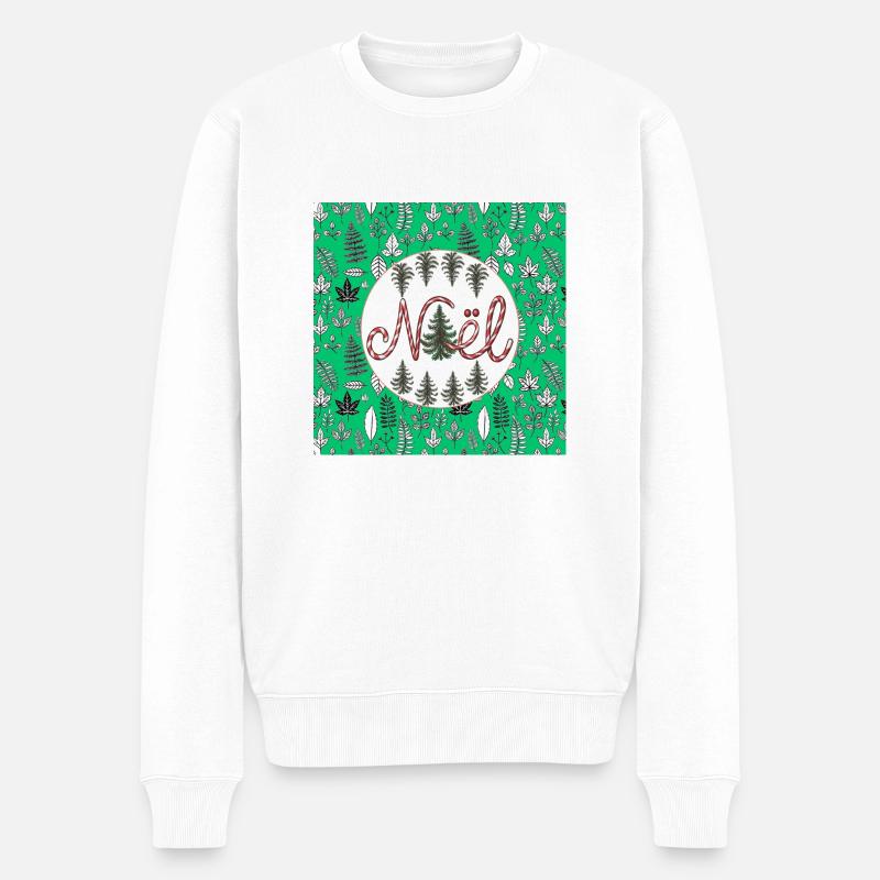 Weihnachten Weihnachten - Männer Premium Bio Pullover - Weiß