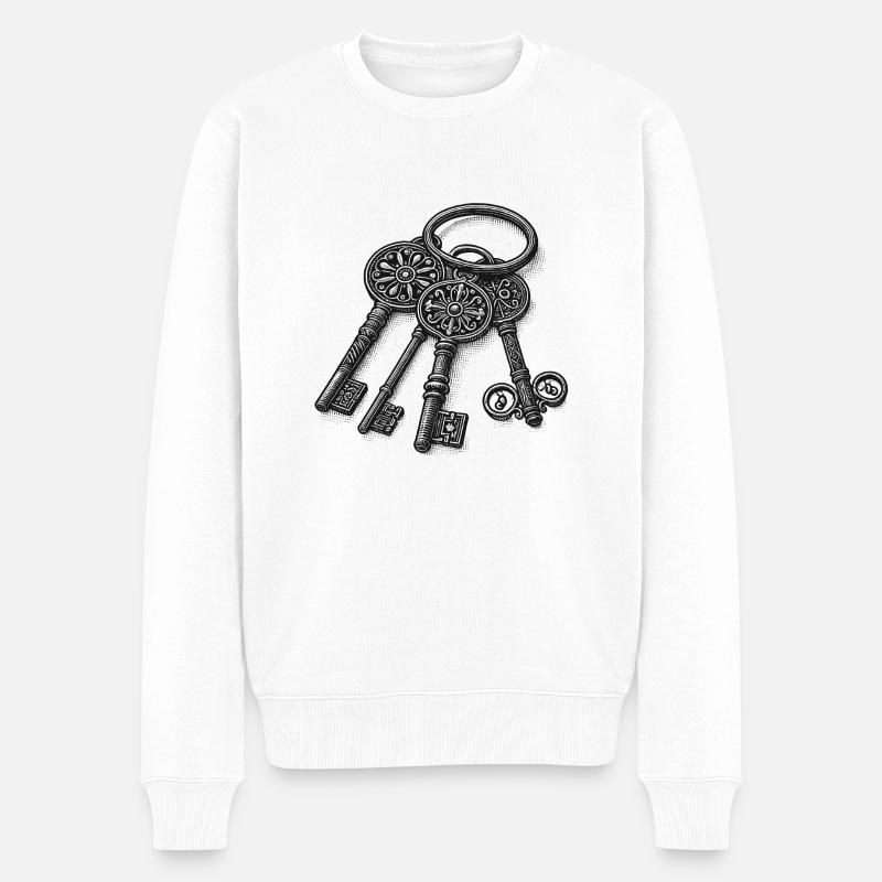 Trousseau de clés - Pull Premium bio Homme - blanc