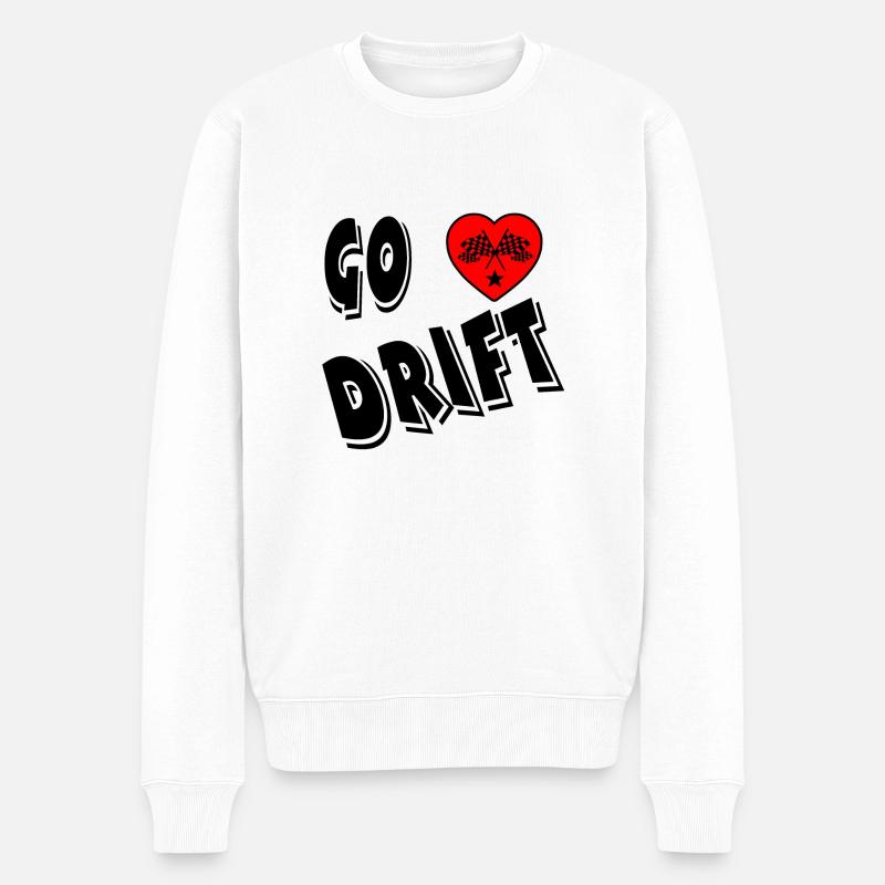 Auto - Männer Premium Bio Pullover - Weiß